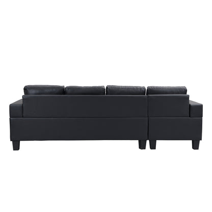 Sectional Sofa Set for Living Room with L Shape Chaise Lounge,cup holder and Left or Right Hand Chaise Modern 4 Seat