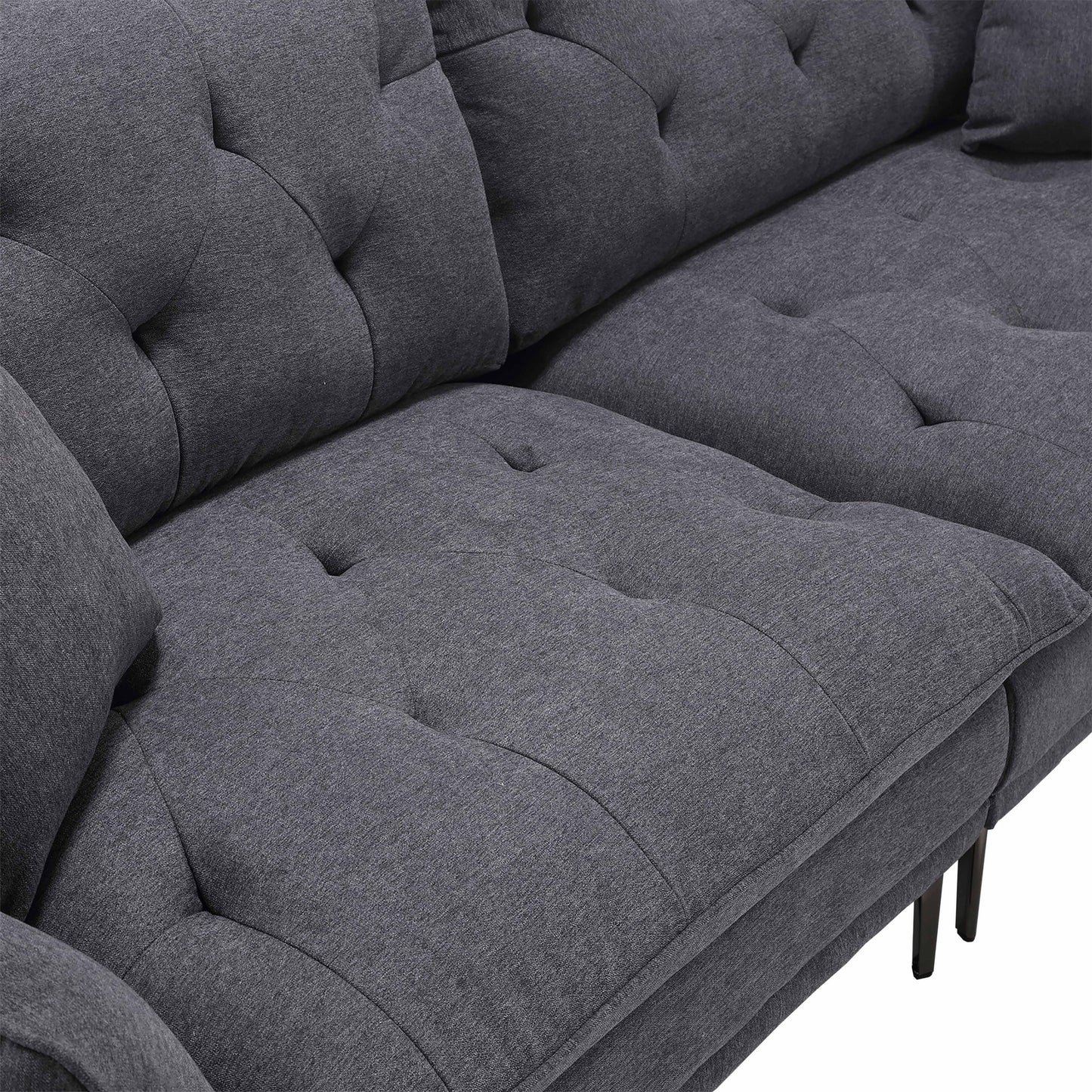 Linen Sofa, Accent sofa loveseat sofa with metal feet