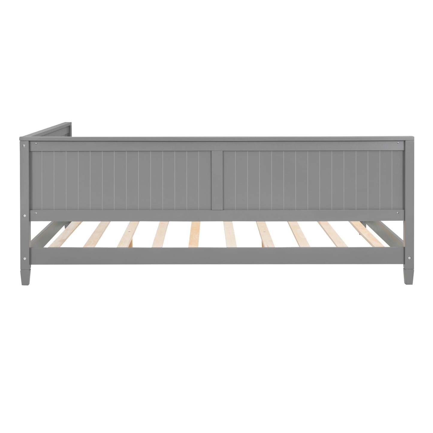 Full Size Wood Daybed/Sofa Bed, Gray