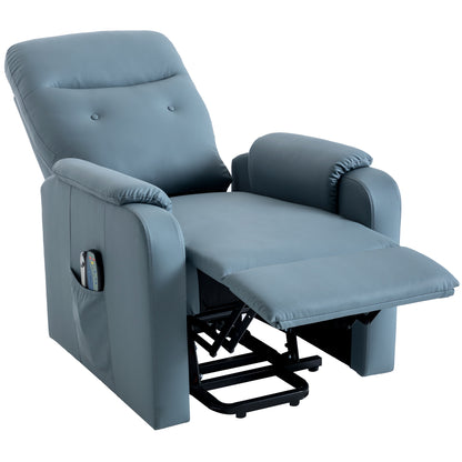 Massage Recliner Chair Electric Power Lift Chairs with Side Pocket, Adjustable Massage and Heating Function for Adults and Seniors, Squirrel grey