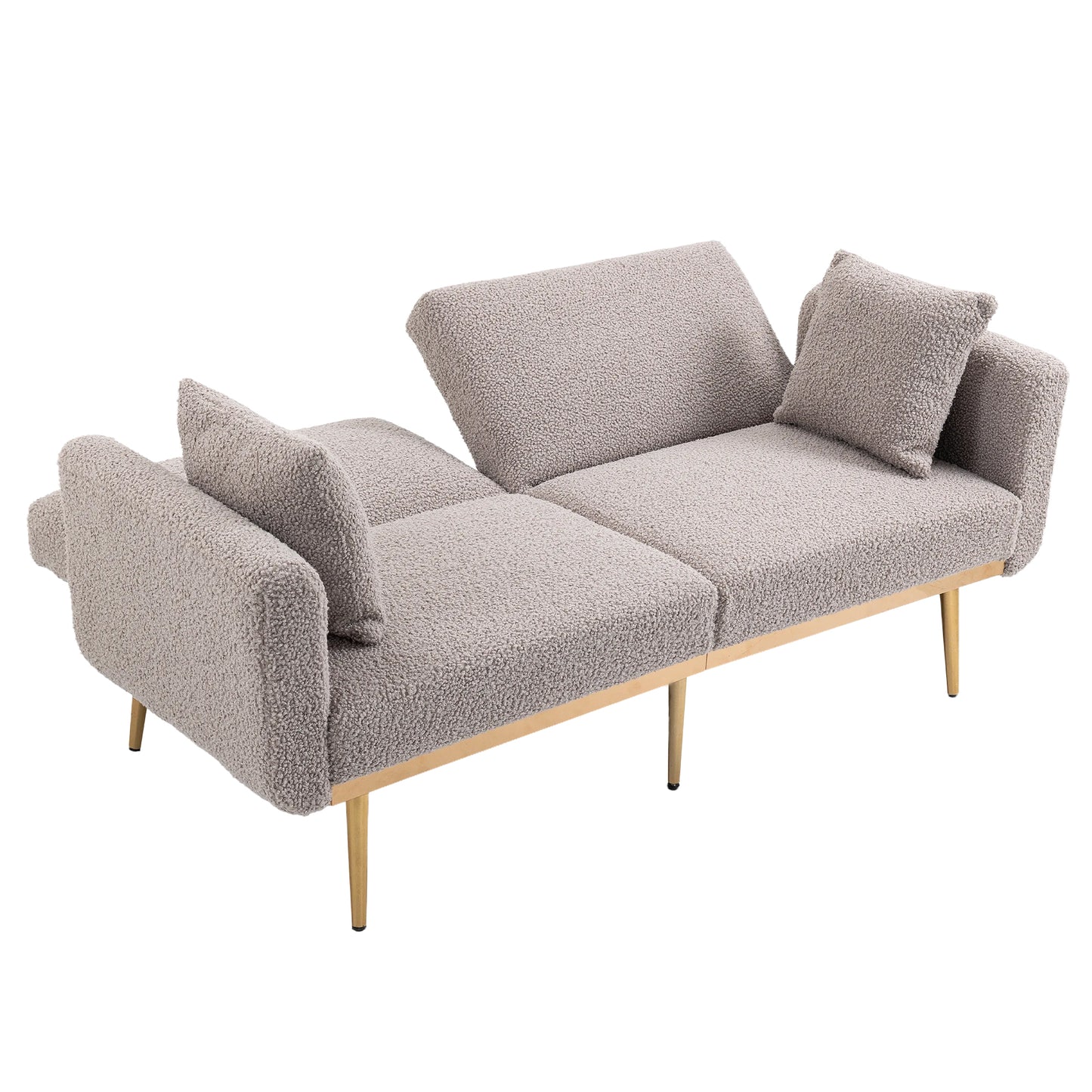 Velvet Sofa, Accent sofa .loveseat sofa with metal feet