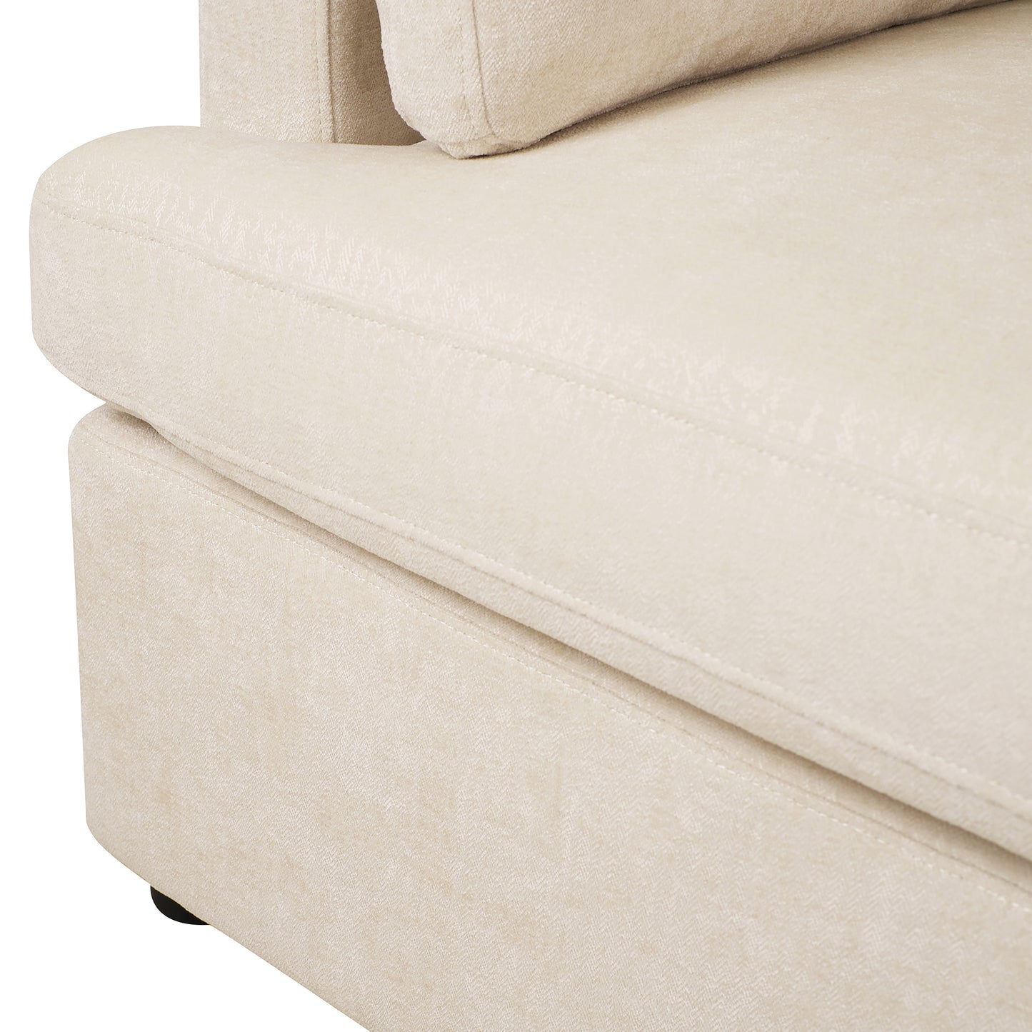 Oversized Accent Chair - Comfortable Armrest Cushions, Versatile Neutral Style, Elegant Design, Durable Frame