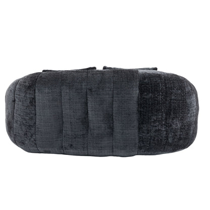 Bean Bag sofa Lazy Sofa Durable Comfort Lounger High Back Bean Bag Chair Couch for Adults and Kids, Indoor & Outdoor, Accent Floor Soft Lounge Chair (Black chenille)