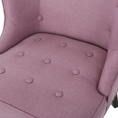 Fabric Occaisional Chair, Lavender Purple