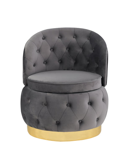 360 Degree Swivel Cuddle Barrel Accent Storage Chairs