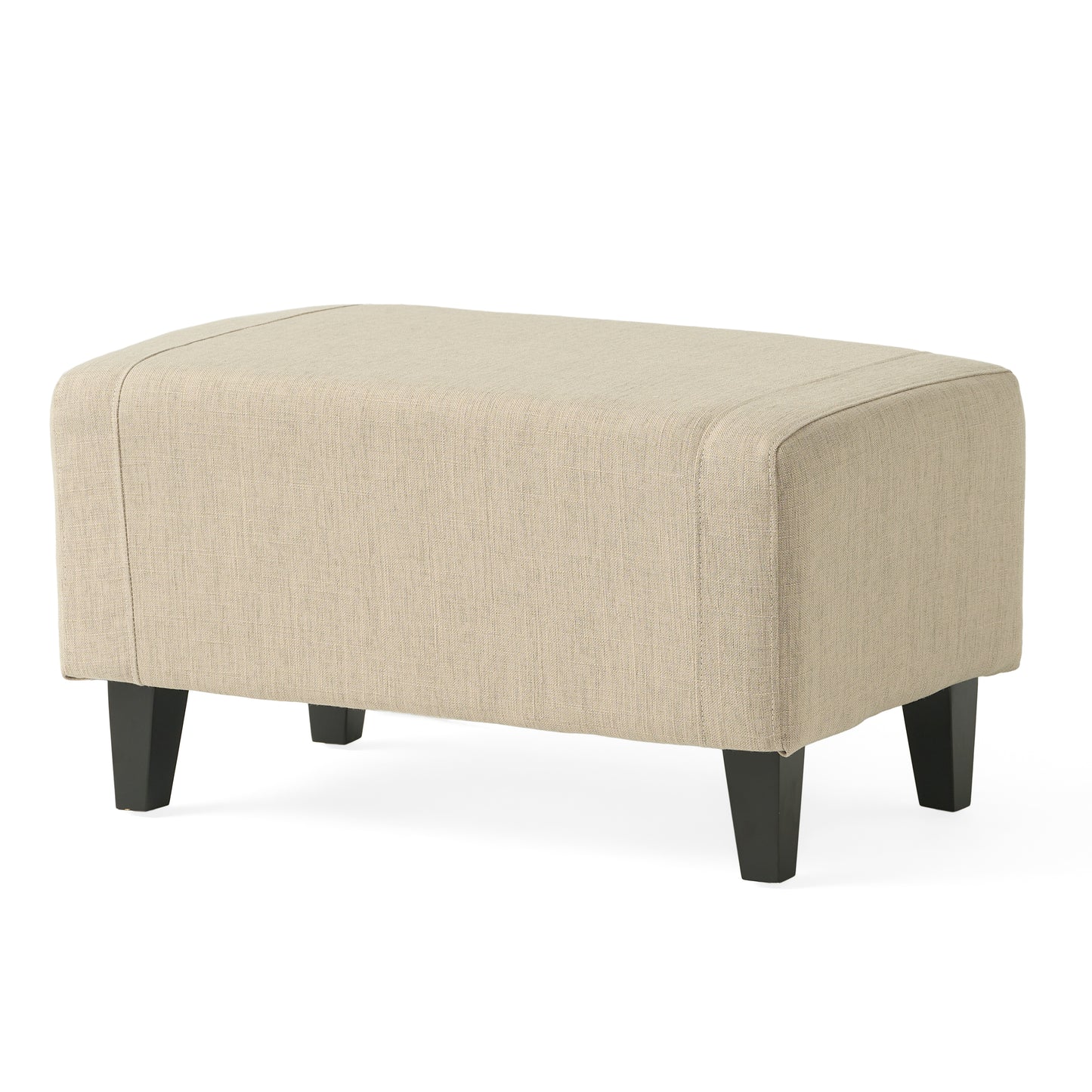 Upholstered Armchair with Ottoman