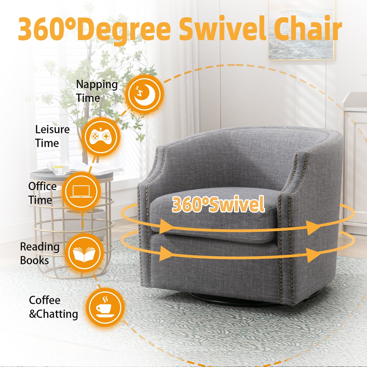 Swivel Chair Living room chair