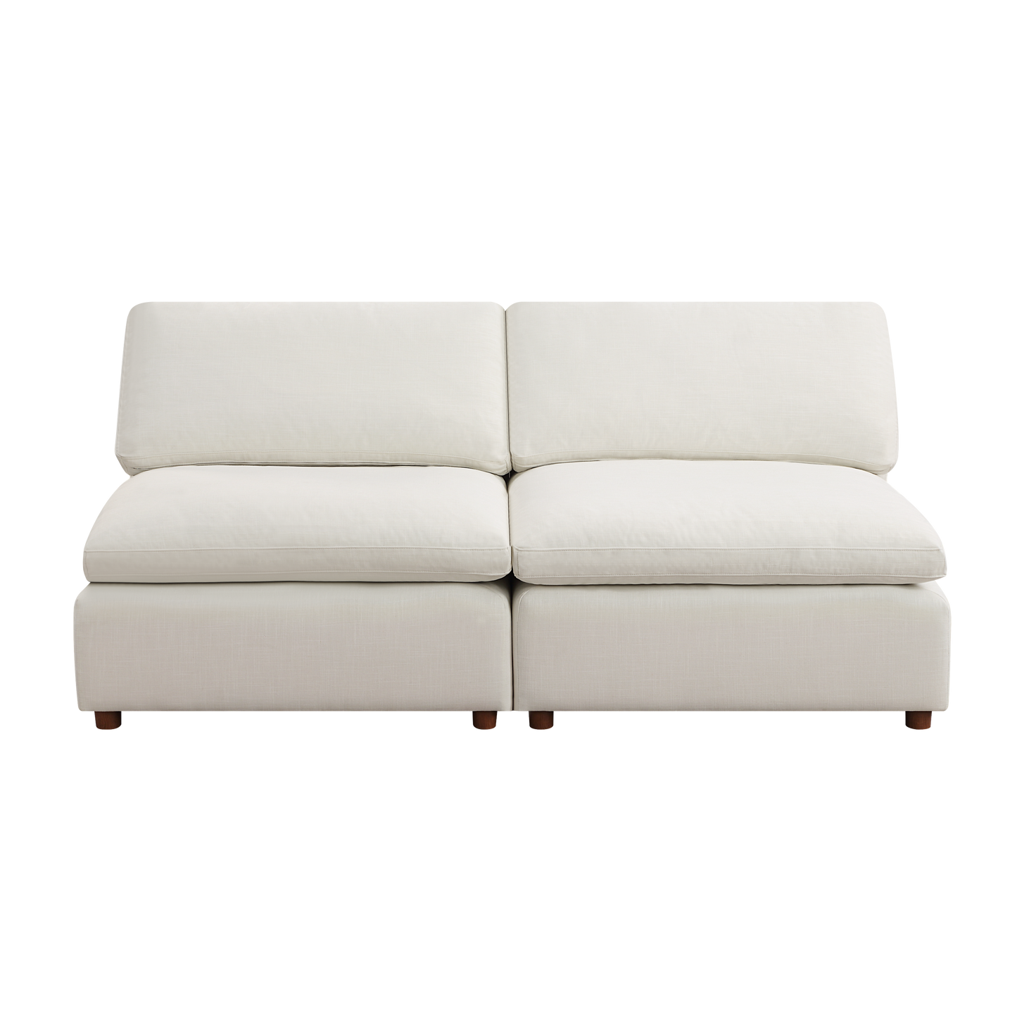 Modern Modular Sectional Sofa Set, Self-customization Design Sofa, White