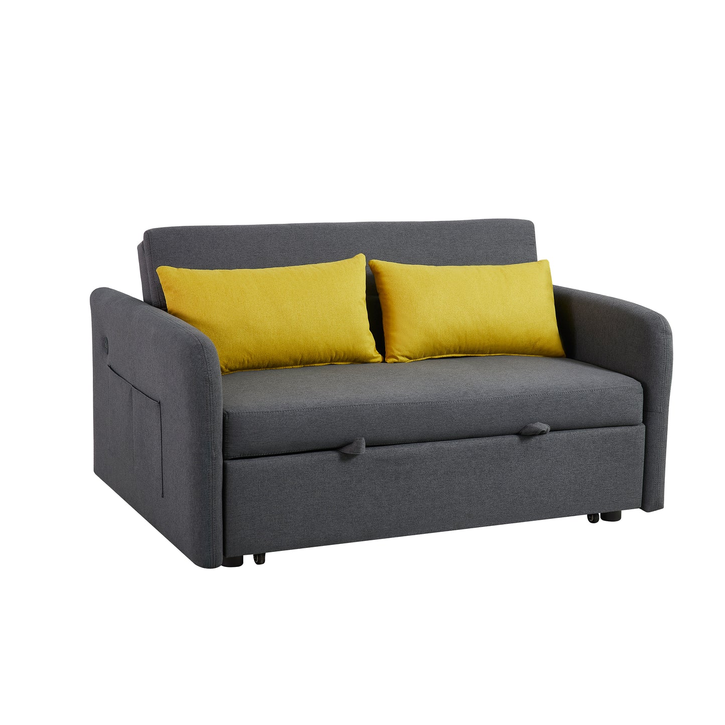 Sofa Bed Grey Fabric