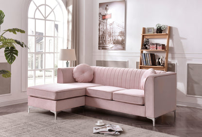 Furniture Delray G794B-SC Sofa Chaise ( 3 Boxes), PINK