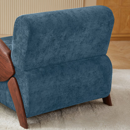 Modern Accent Armchair with Plush Cushioning, Comfortable Armrests, and Stylish Design for Living Room, Bedroom, or Office