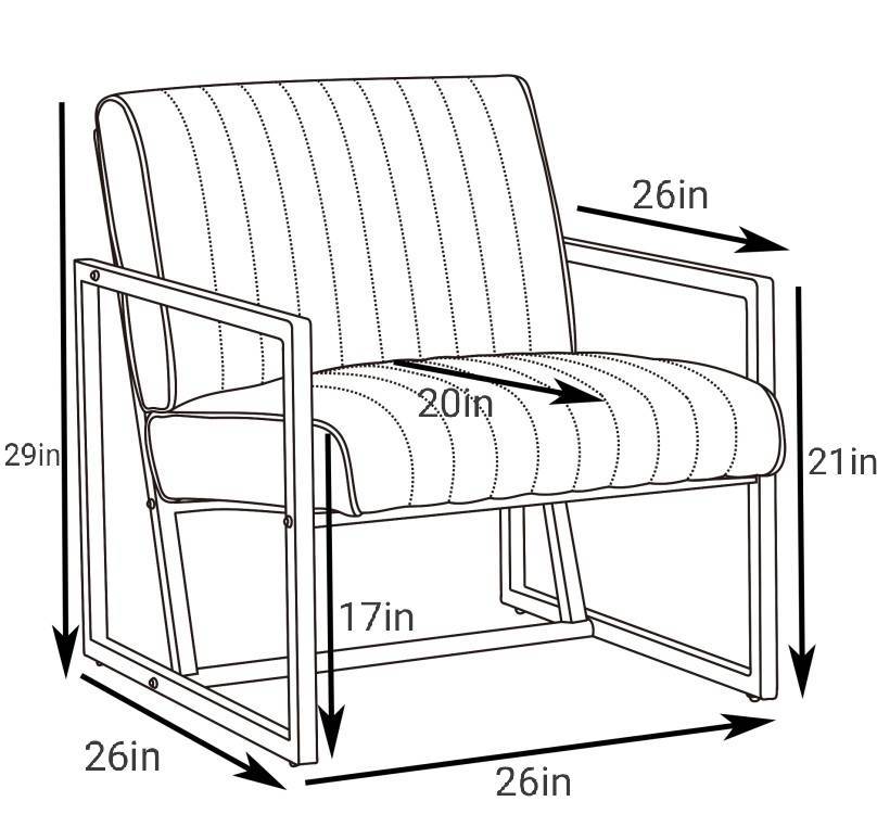 Modern design high quality PU(BROWN)+ steel armchair，for Kitchen, Dining, Bedroom, Living Room