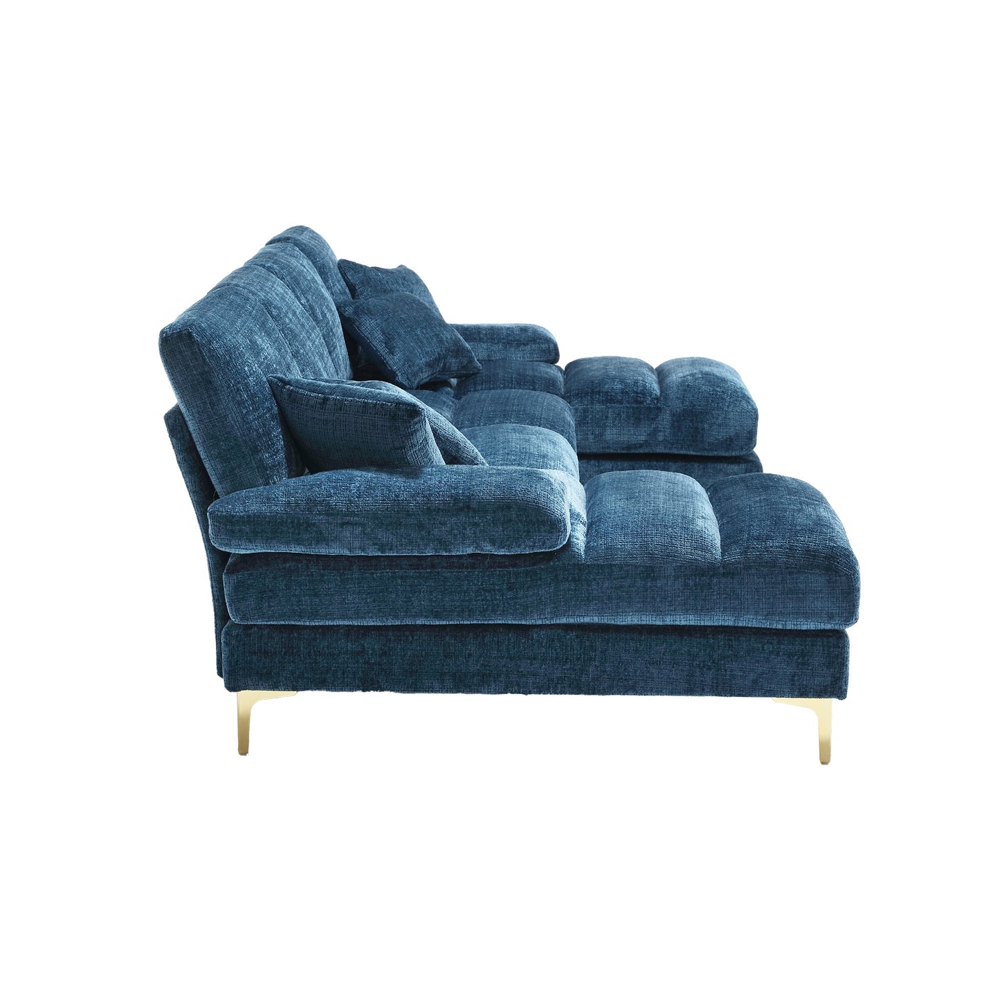 Modern Large chenille Fabric U-Shape Sectional Sofa