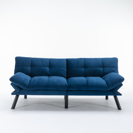 Navy Blue Convertible Folding Modern sofa Bed