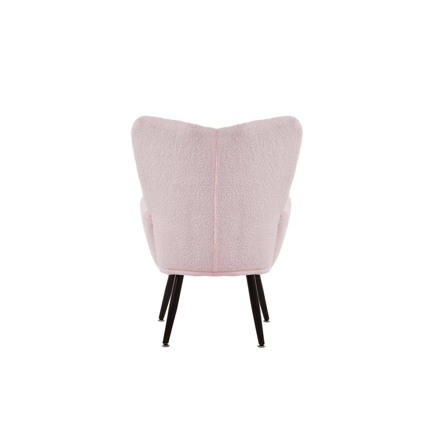 Modern Single Sofa Armchair with High Backrest Comfy Reading Chair for Small Spaces/Living Room/Bedroom/Apartment (COLOR:PINK)