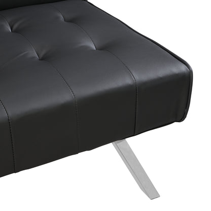 Sofa bed black pvc