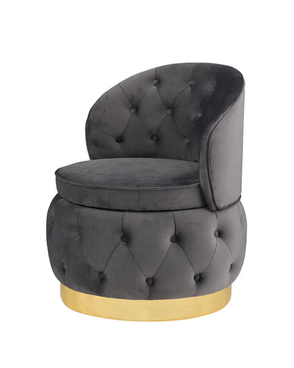 360 Degree Swivel Cuddle Barrel Accent Storage Chairs