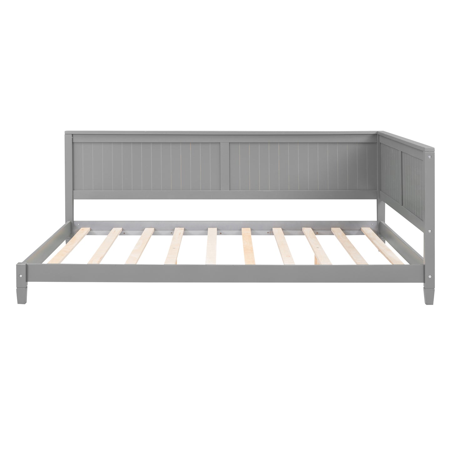 Full Size Wood Daybed/Sofa Bed, Gray