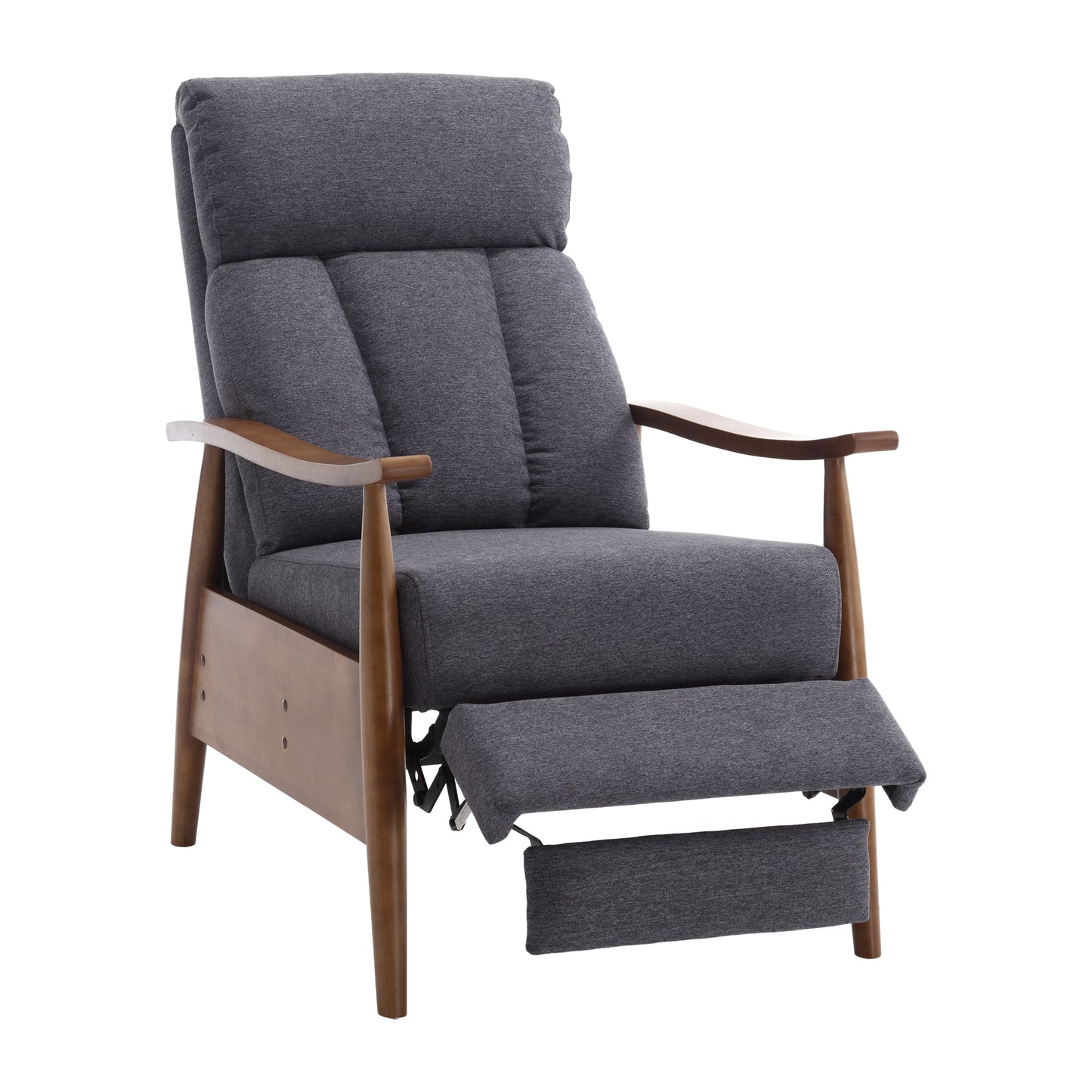 Wood Frame Armchair, Modern Accent Chair Lounge Chair for Living Room