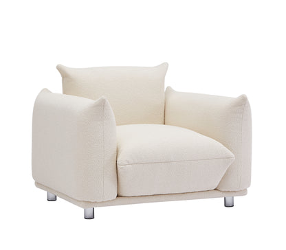 Accent Chair Single Sofa 42"W Accent Chair for Bedroom Living room Apartment, Beige