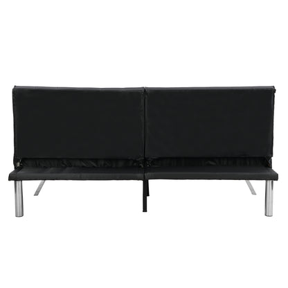 Sofa bed black pvc