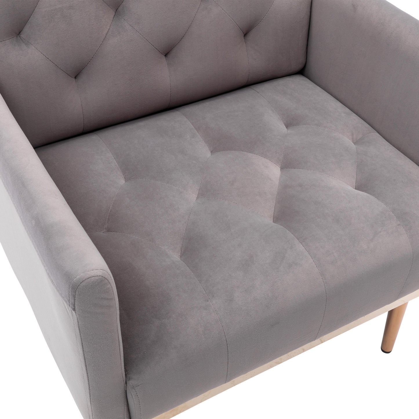 Accent Chair,leisure single sofa with Rose Golden feet