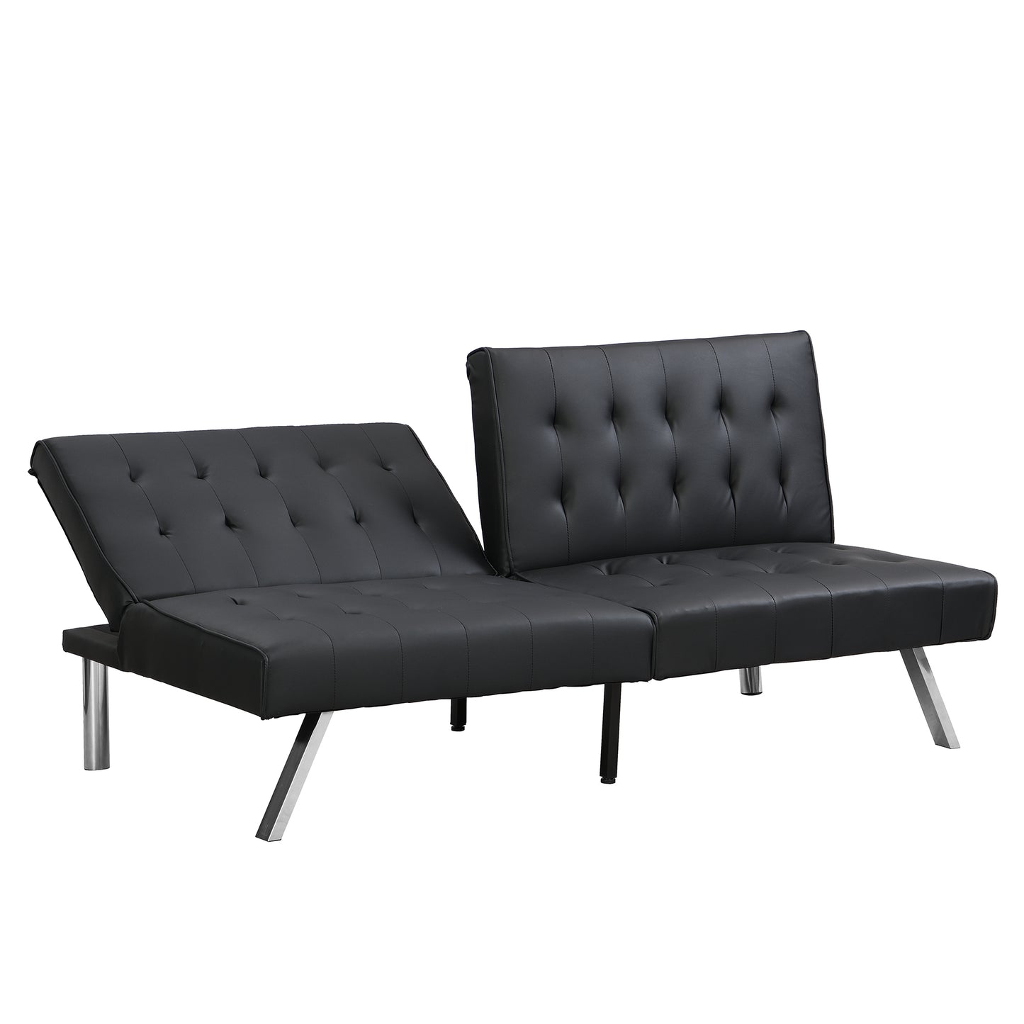 Sofa bed black pvc