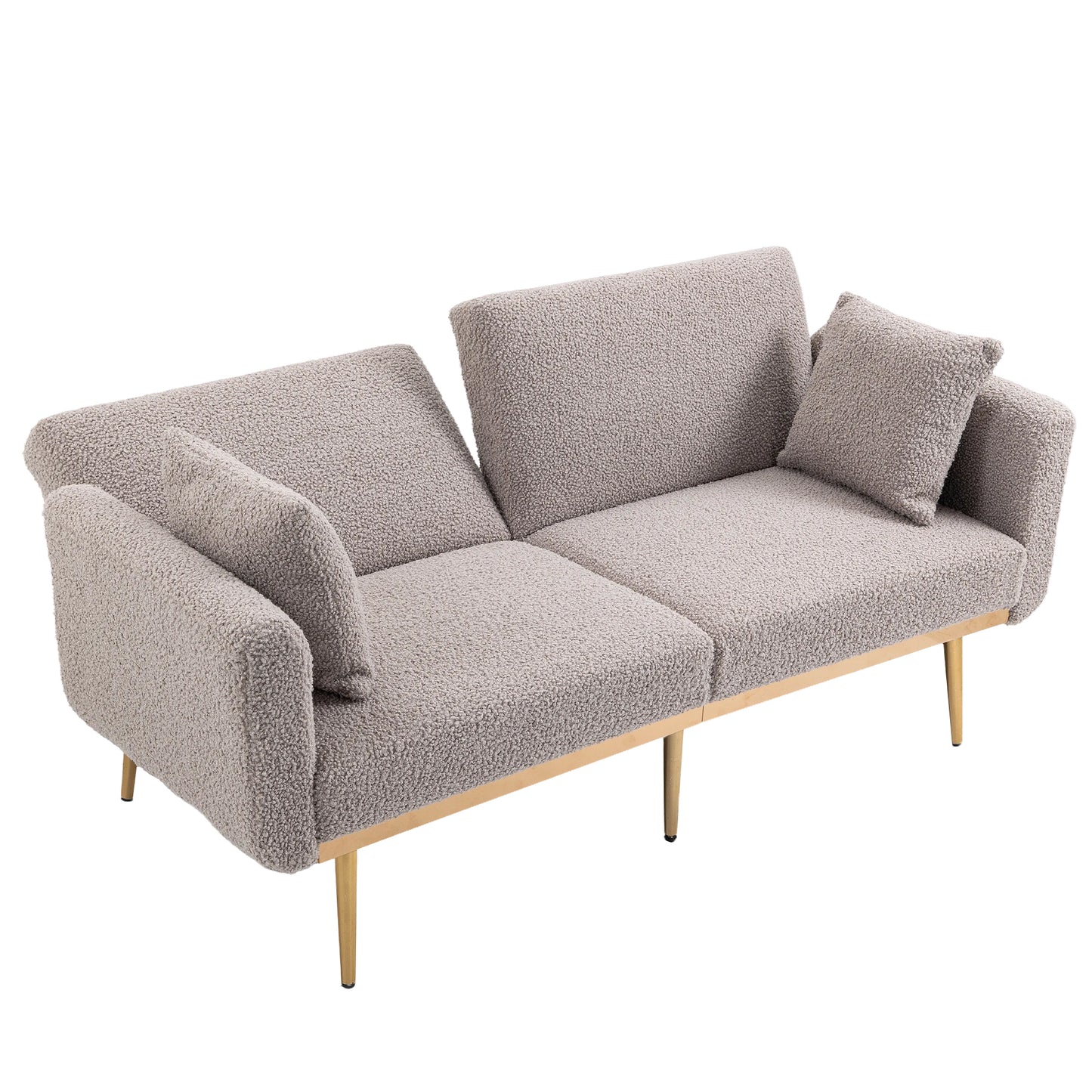 Velvet Sofa, Accent sofa .loveseat sofa with metal feet