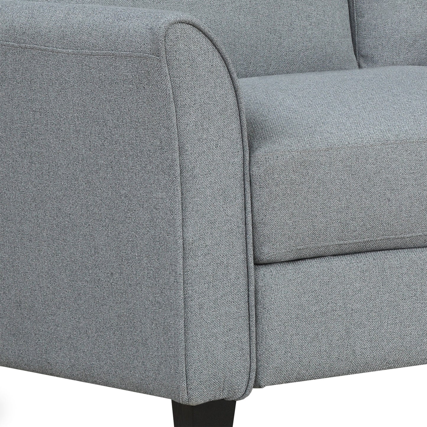 Living Room Furniture Armrest Single Sofa  and Loveseat Sofa (Gray)