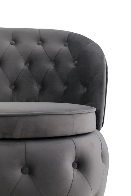 360 Degree Swivel Cuddle Barrel Accent Storage Chairs