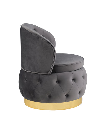 360 Degree Swivel Cuddle Barrel Accent Storage Chairs