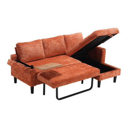 Sectional Sofa Reversible Sectional Sleeper Sectional Sofa with Storage Chaise