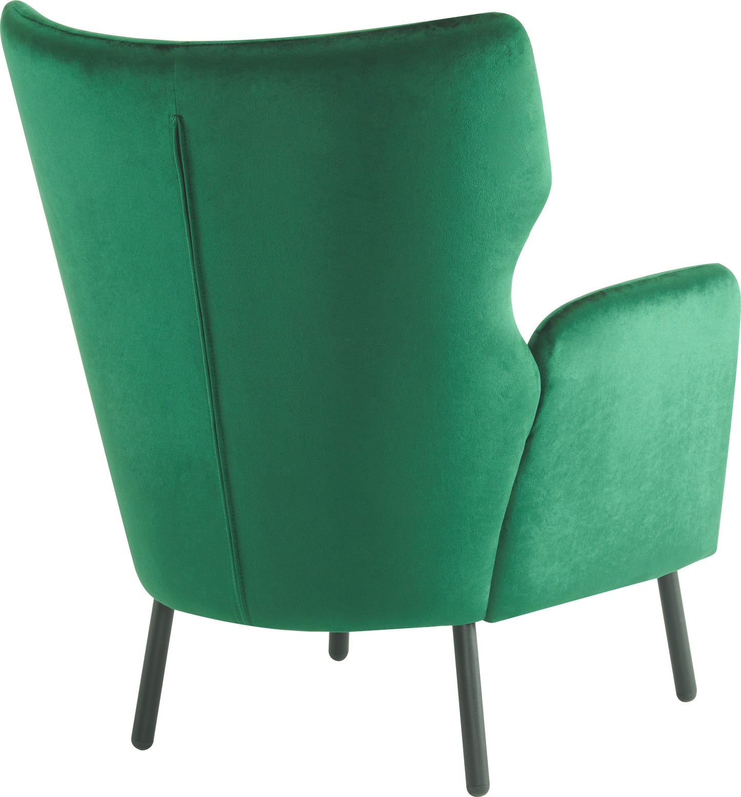 Velvet Accent Chair, Modern Living Room Armchair Comfy Upholstered Single Sofa Chair for Bedroom Dorms Reading Reception Room with Metal Legs & Pillow, Green