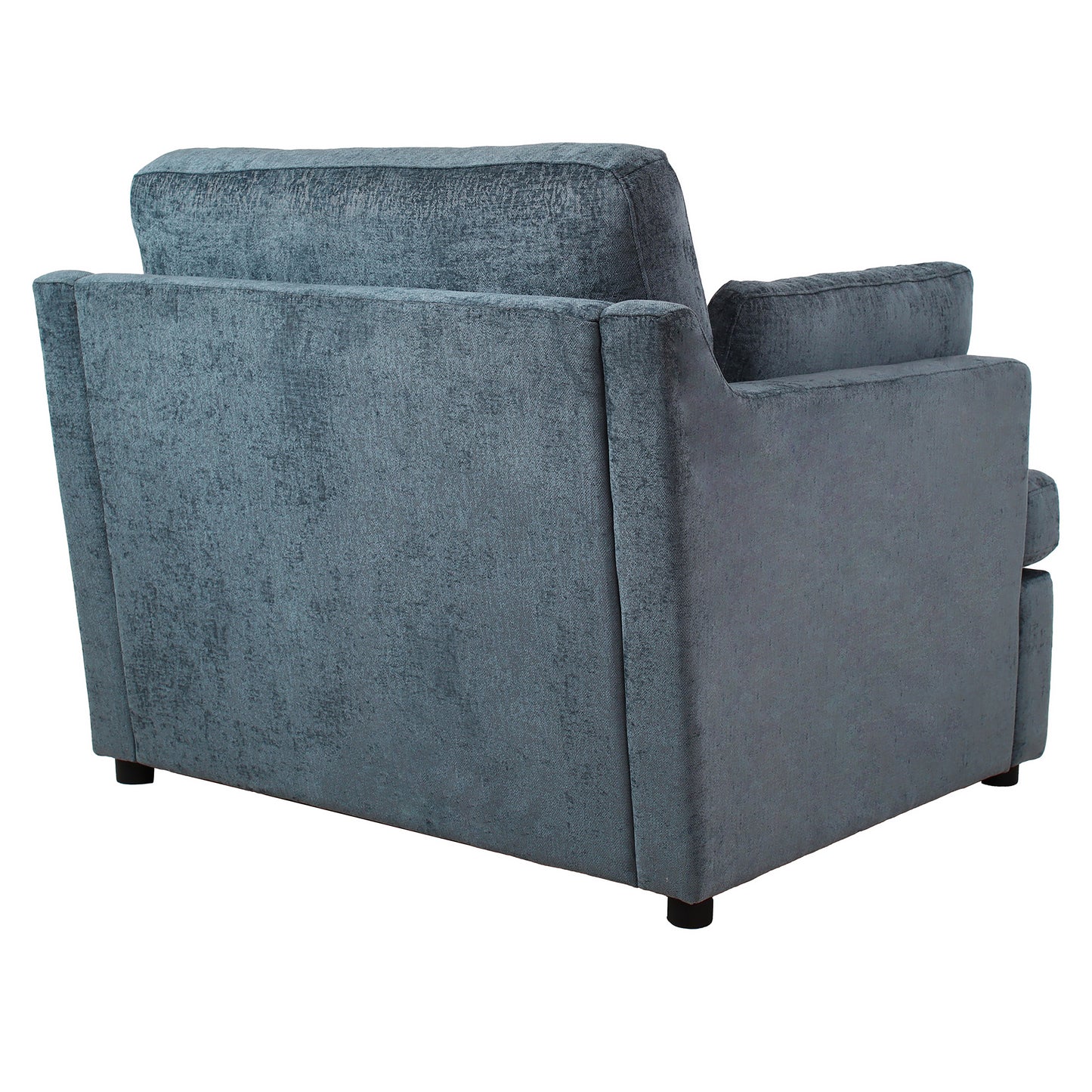 Oversized Accent Chair - Comfortable Armrest Cushions, Versatile Neutral Style, Elegant Design, Durable Frame blue