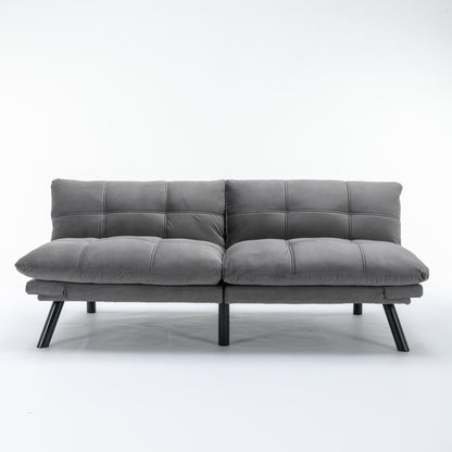 Light Grey Convertible Folding Modern sofa Bed