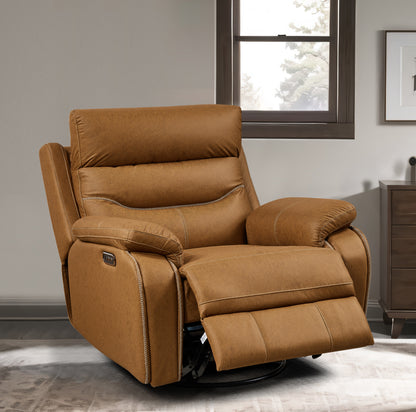 240 Degree Swivel Single Sofa Seat recliner Chair Infinite Position,Head rest with power function