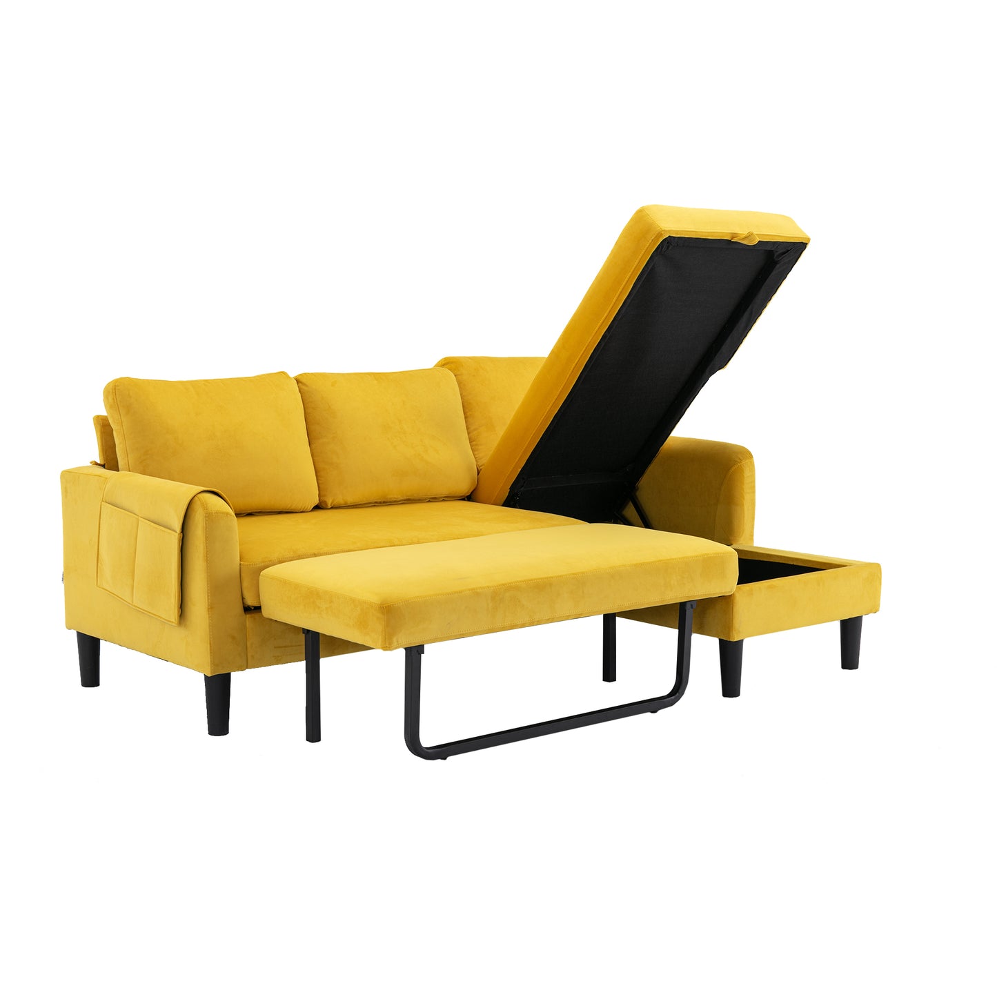 Sectional Sofa Reversible Sectional Sleeper Sectional Sofa with Storage Chaise