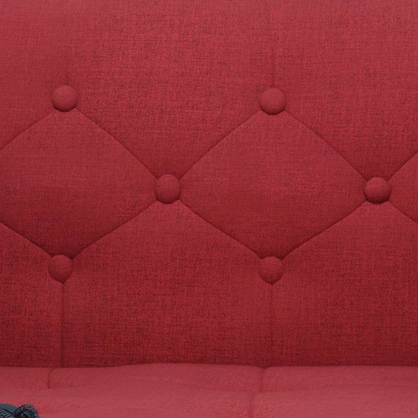 Mid Century Modern Tufted Fabric Sofa