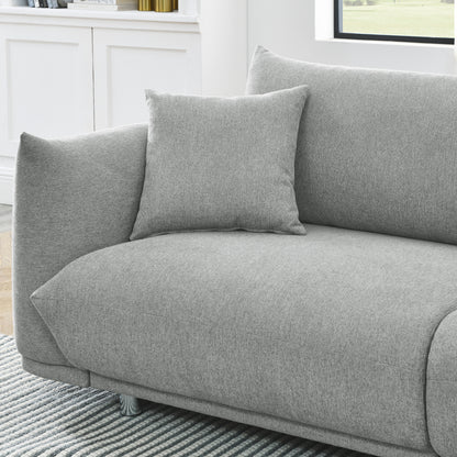 78.8'' Modern Couch for Living Room Sofa,Solid Wood Frame and Stable Metal Legs, 2 Pillows, Sofa Furniture for Apartment