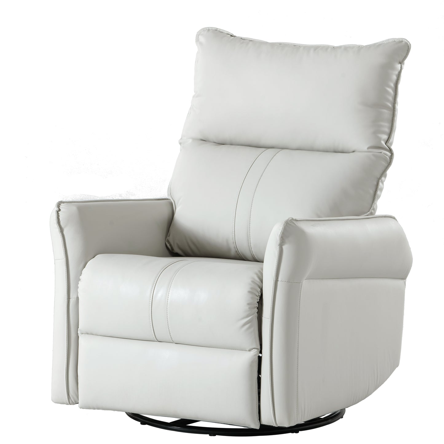 Rocking Recliner Chair,360 Degree Swivel Nursery Rocking Chair,Glider Chair,Modern Small Rocking Swivel Recliner Chair for Bedroom,Living Room Chair Home Theater Seat,Side Pocket(Light Gray)