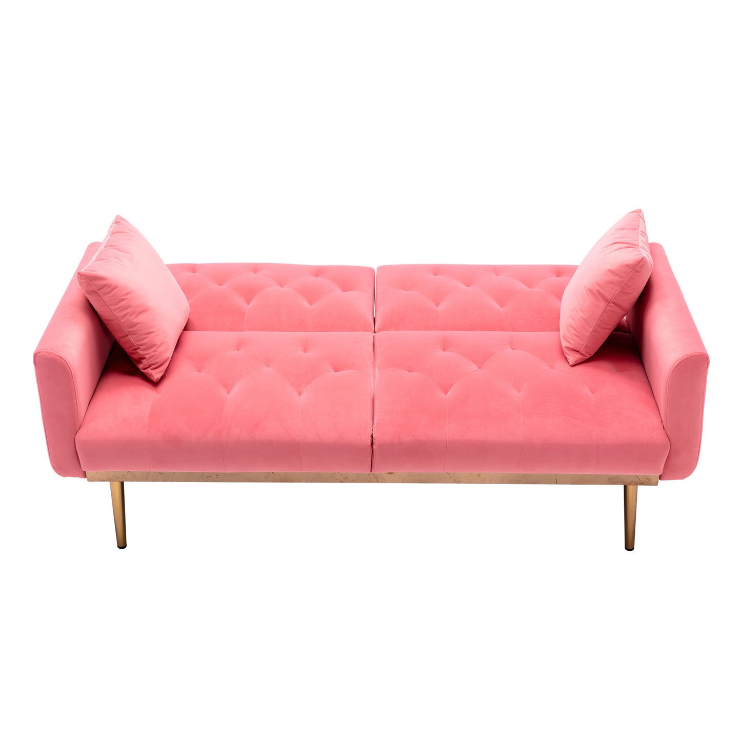 Velvet Sofa, Accent sofa .loveseat sofa with metal feet