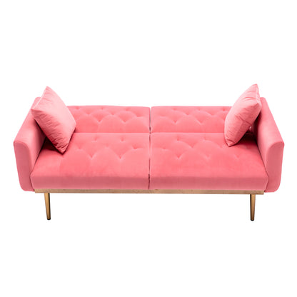 Velvet Sofa, Accent sofa .loveseat sofa with metal feet