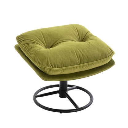 Accent chair TV Chair Living room Chair with Ottoman-FRUIT GREEN