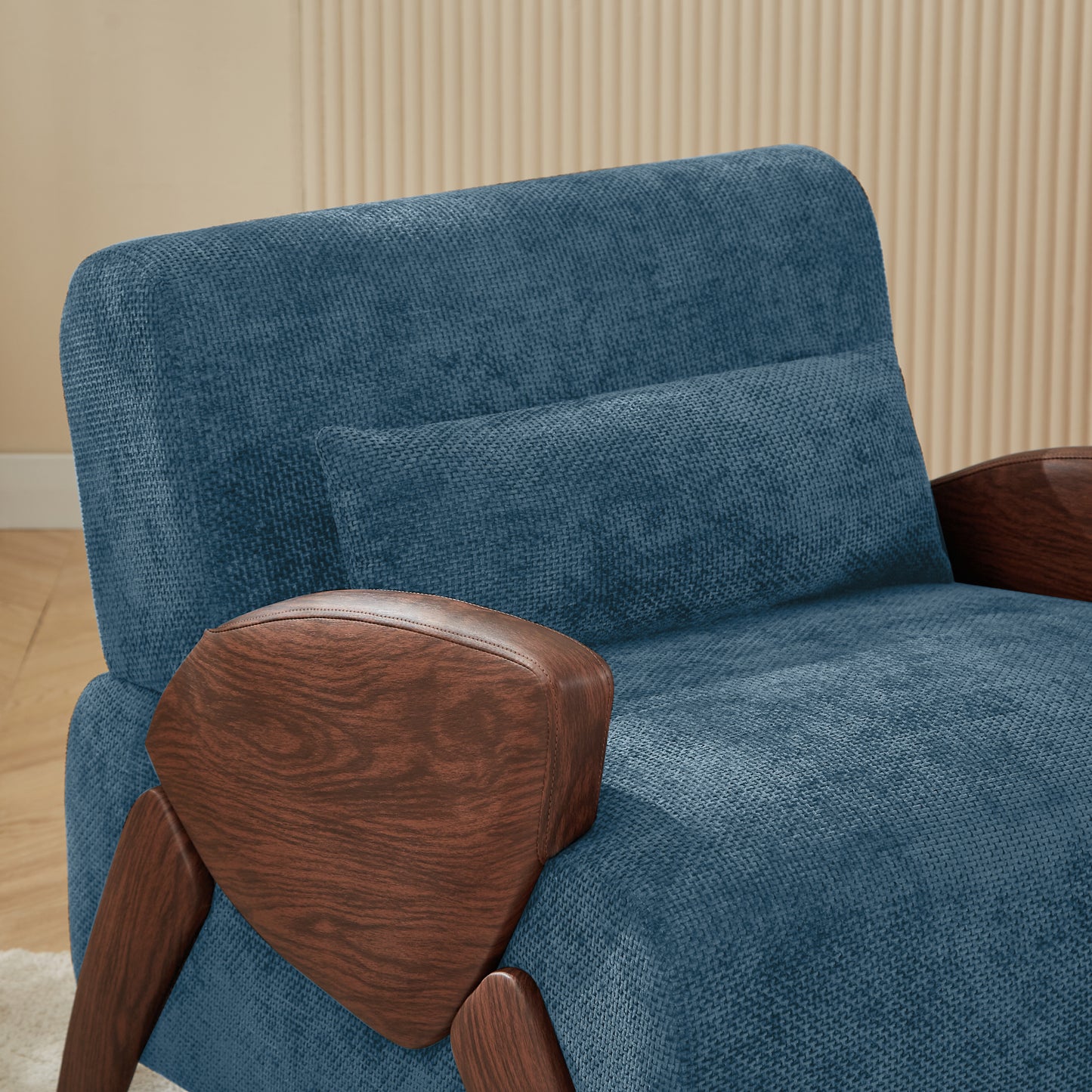 Modern Accent Armchair with Plush Cushioning, Comfortable Armrests, and Stylish Design for Living Room, Bedroom, or Office