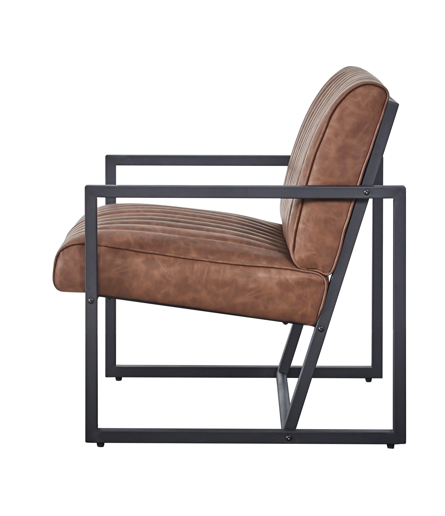 Modern design high quality PU(BROWN)+ steel armchair，for Kitchen, Dining, Bedroom, Living Room