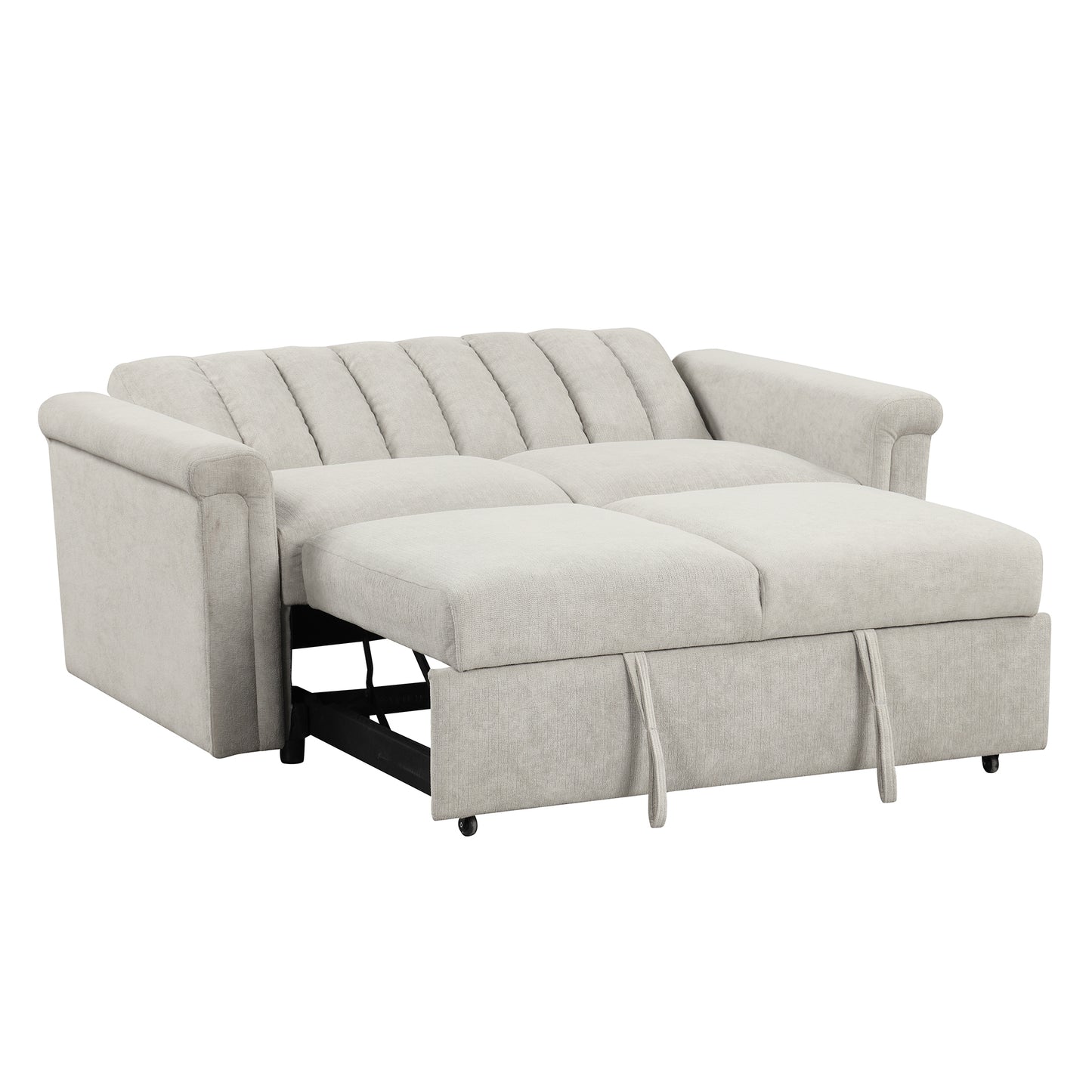 U_STYLE Convertible Soft Cushion Sofa Pull Bed,for Two People to Sit On