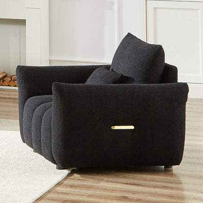 39.7'' Teddy Fabric Sofa, Modern Lounge Chair for Apartment, Office, Living Room and Bedroom