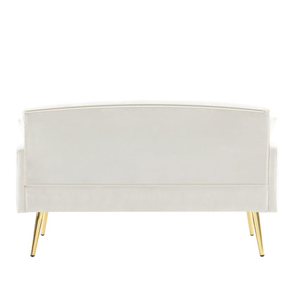 CREAM WHITE 2 SEATER SOFA