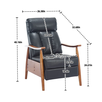 Wood Frame Armchair, Modern Accent Chair Lounge Chair for Living Room