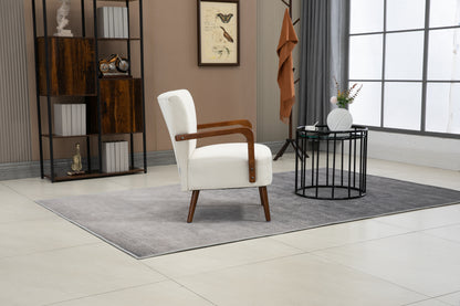 Wood Frame Armchair, Modern Accent Chair Lounge Chair for Living Room